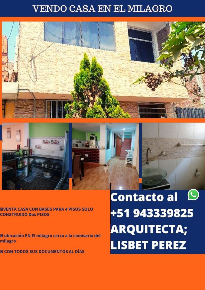 Venta de Casa en Trujillo, La Libertad 91m2 area total