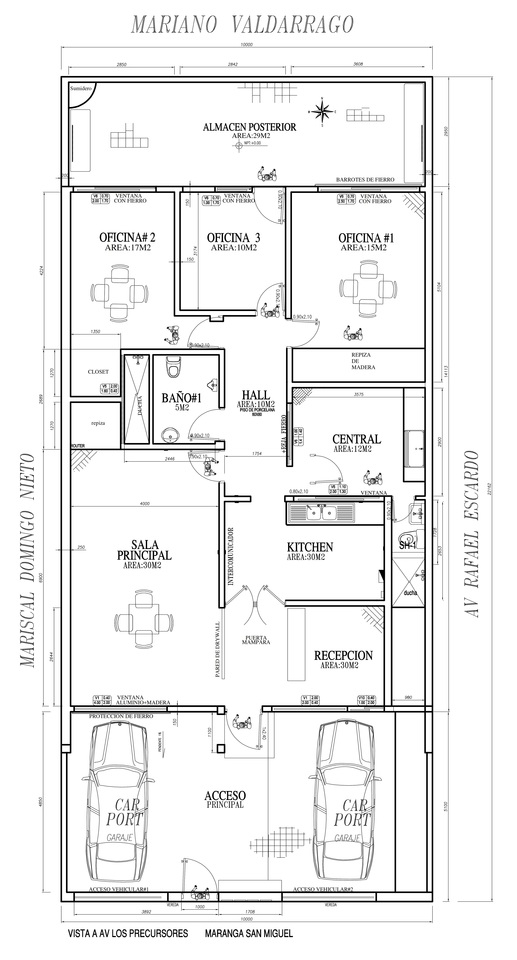 Alquiler de Oficina en Lima con 2 baños 220m2 area total - vista principal