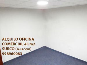 Alquiler de Oficina en Santiago De Surco, Lima con 2 baños - vista principal