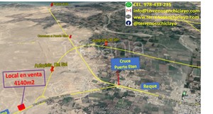 Venta de Terreno en Chiclayo, Lambayeque 4123m2 area total - vista principal