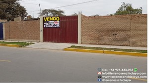 Venta de Terreno en Chiclayo, Lambayeque 760m2 area total - vista principal