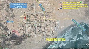 Venta de Terreno en Eten Puerto, Lambayeque 544m2 area total - vista principal