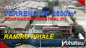 Venta de Terreno en San Juan De Lurigancho, Lima 2500m2 area total - vista principal