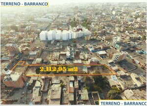 Venta de Terreno en Barranco, Lima 2113m2 area total - vista principal