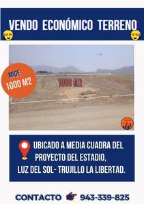 Venta de Terreno en Trujillo, La Libertad 1000m2 area total - vista principal