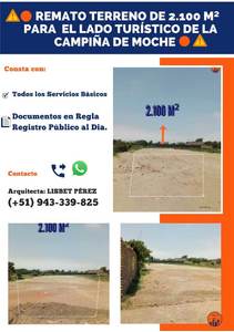 Venta de Terreno en Trujillo, La Libertad 1200m2 area total - vista principal