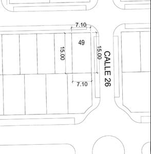 Venta de Terreno en Pimentel, Lambayeque 107m2 area total - vista principal