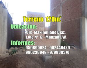 Venta de Terreno en Jose Leonardo Ortiz, Lambayeque 120m2 area total - vista principal