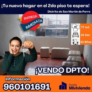 Venta de Departamento en San Martin De Porres, Lima 77m2 area total - vista principal