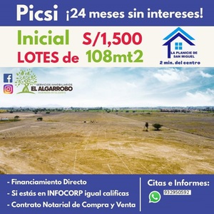 Venta de Terreno en Chiclayo, Lambayeque 108m2 area total - vista principal