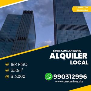 Alquiler de Oficina en Miraflores, Lima con 5 baños - vista principal