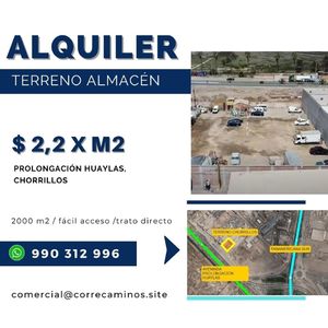 Alquiler de Terreno en Chorrillos, Lima 2000m2 area total - vista principal