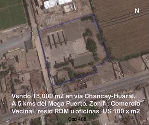 Venta de Terreno en Chancay, Lima 13000m2 area total - vista principal