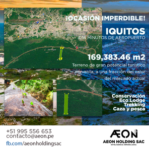 Venta de Terreno en Iquitos, Loreto 169383m2 area total - vista principal