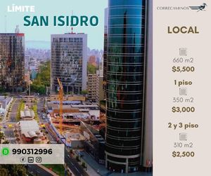 Alquiler de Local en San Isidro, Lima con 5 baños - vista principal