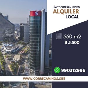 Alquiler de Oficina en Miraflores, Lima con 5 baños - vista principal